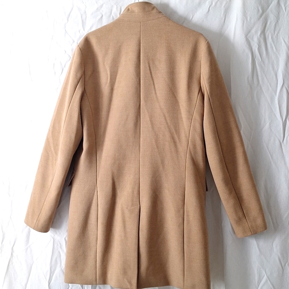 Zara Camel Pea Coat, Double Lining sz 8, NW0T - Picture 8 of 15